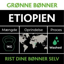 Etiopien Grønne Bønner 1kg