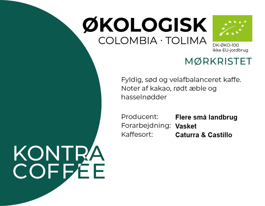 Økologisk Mørkristet 250g