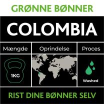 Colombia Grønne Bønner 1kg