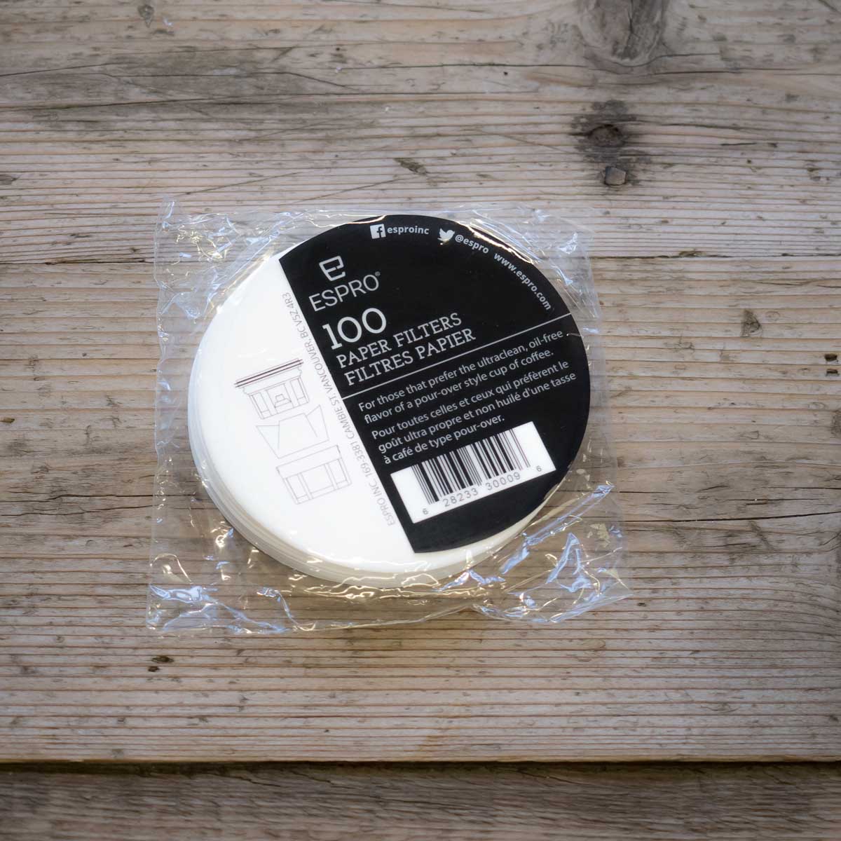 Espro papirfiltre 100 stk., lille