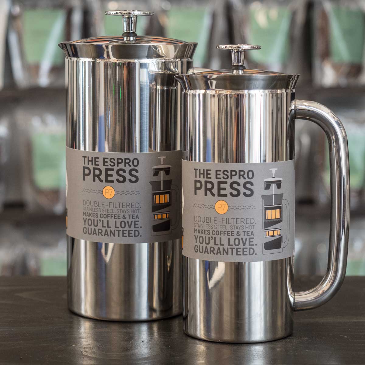 Espro P7 stemplekande, blankpoleret stål